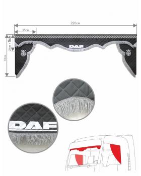 Ламбрекен и уголки DAF из экокожи 