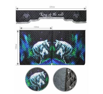 Шторы спального места с фотопечатью Волк2 «King of the road»-foto2