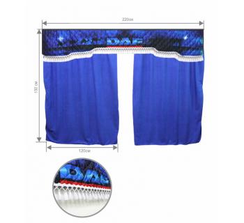 Комплект штор лобового окна для грузовых автомобилей DAF (принт) -foto2