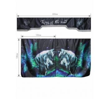 Комплект спального места с принтом "Ночной волк"-foto2