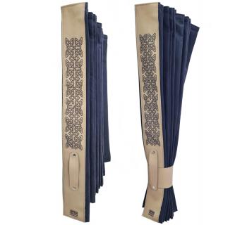 Шторы ночные 270*90 канвас, синий скандинавский-foto3