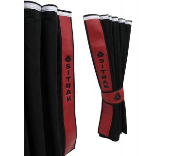 Шторы лобового окна канвас SITRAK (90х270 см) Черный-foto2