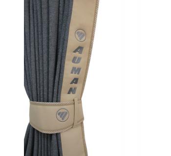 Шторы лобового окна FOTON (90х220) серый/ бежевый-foto3