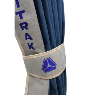 Шторы лобового окна SITRAK (90х240 см) Синий/Бежевый-foto4