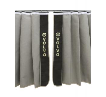 Шторы лобового окна VOLVO (90х240) бежевый/коричневый-foto2