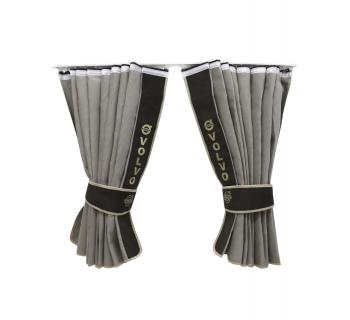 Шторы лобового окна VOLVO (90х240) бежевый/коричневый-foto5