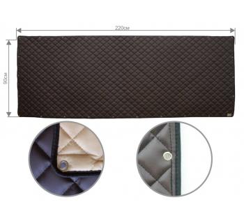 Задняя стенка спальника из ЭкоКожи (коричневый)