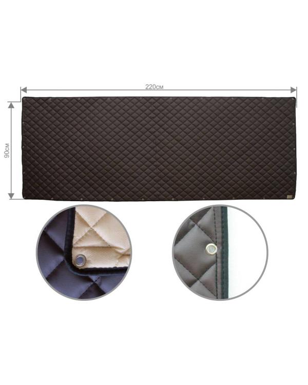 Задняя стенка спальника из ЭкоКожи (коричневый)