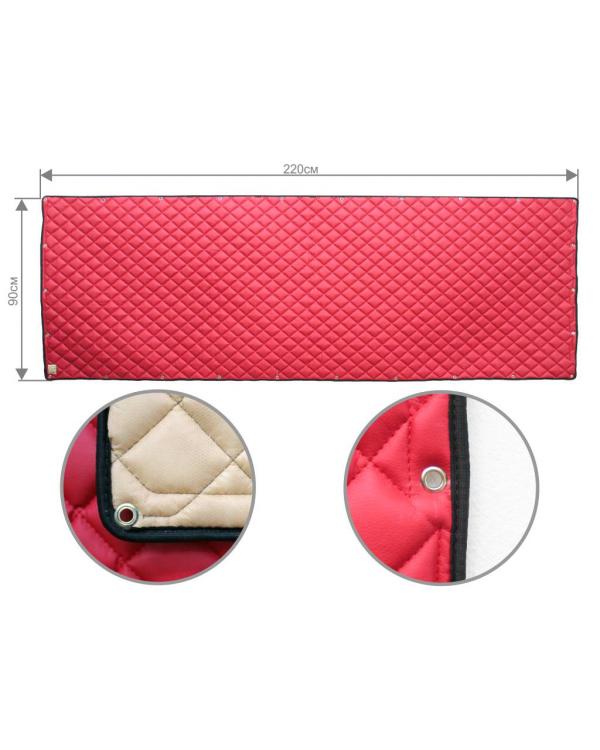 Задняя стенка спальника из ЭкоКожи (красный)