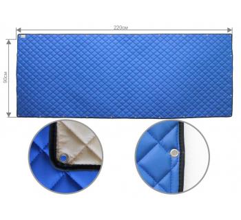 Задняя стенка спальника из ЭкоКожи (синий)