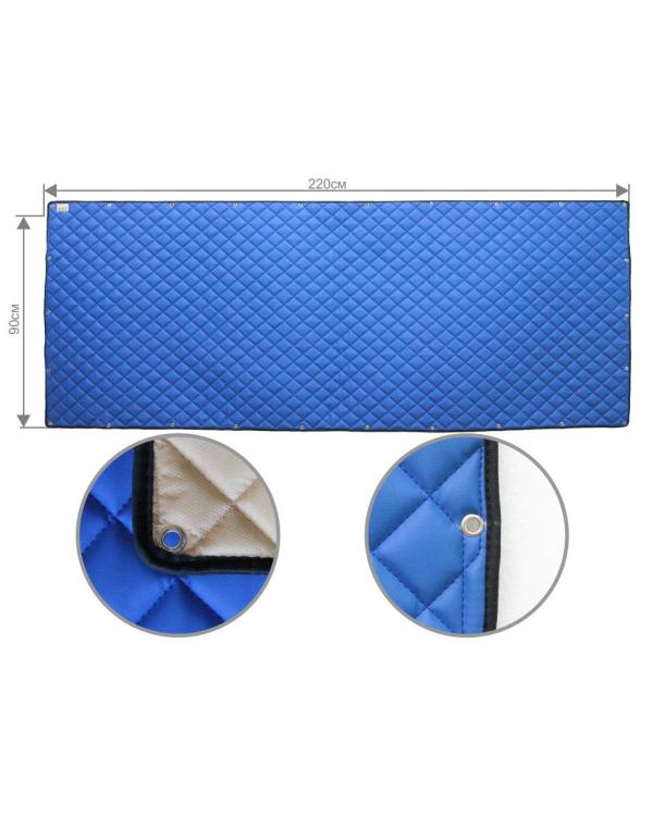 Задняя стенка спальника из ЭкоКожи (синий)