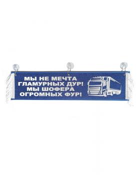 Вымпел "Мы не мечта гламурных дур" синий (50 см)