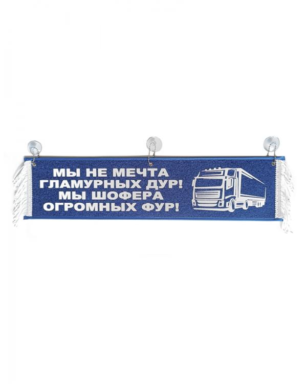 Вымпел "Мы не мечта гламурных дур" синий (50 см)