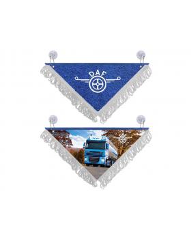 Вымпел треугольный DAF (29х20 см, белая бахрома)