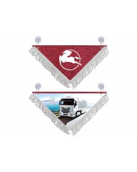 Вымпел треугольный IVECO (29х20 см, белая бахрома)