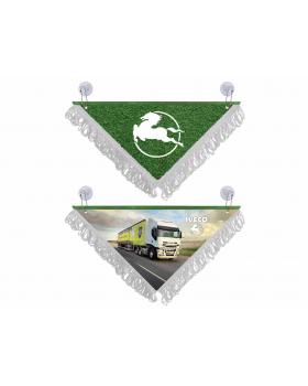 Вымпел треугольный IVECO (29х20 см, белая бахрома)