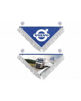 Вымпел треугольный VOLVO (29х20 см, белая бахрома)
