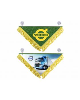 Вымпел треугольный VOLVO (29х20 см, желтая бахрома)