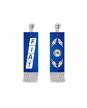 Вымпел прямоугольный FIAT (5х15 см, белая бахрома)