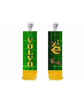 Вымпел прямоугольный VOLVO (5х15 см, желтая бахрома)