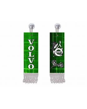 Вымпел прямоугольный VOLVO (5х15 см, белая бахрома)