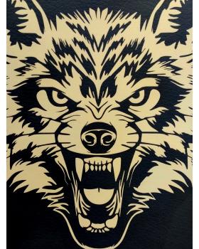 Вымпел из экокожи «Страха нет» Серый-foto3