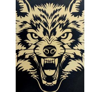 Вымпел из экокожи «Страха нет» Серый-foto3