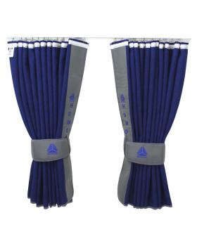 Шторы лобового окна для грузовых автомобилей HOWO (90х220см) Синий/Серый -foto2