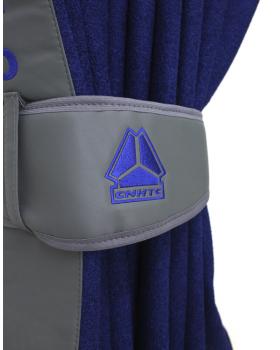 Шторы лобового окна для грузовых автомобилей HOWO (90х220см) Синий/Серый -foto4