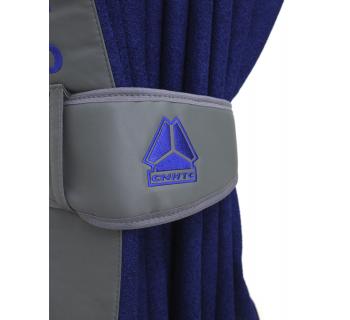 Шторы лобового окна для грузовых автомобилей HOWO (90х220см) Синий/Серый -foto4