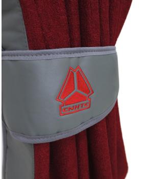 Шторы лобового окна для грузовых автомобилей HOWO (90х220см) Красный/Серый-foto4