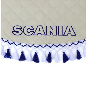 Ламбрекен и уголки SCANIA из экокожи -foto3