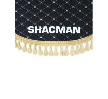 Ламбрекен и уголки SHACMAN из экокожи Черный/Бежевый-foto2