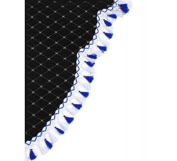 Ламбрекен и уголки Кабрио Черный, Белый/Синий-foto2