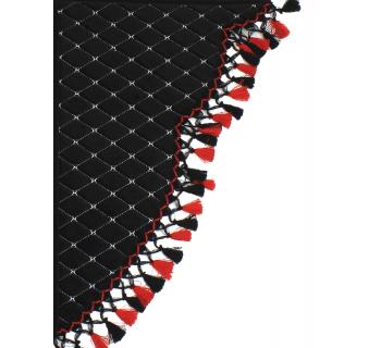 Ламбрекен и уголки Кабрио Черный, Черный/Красный-foto2