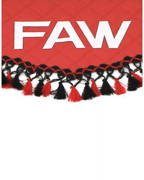 Ламбрекен и уголки FAW из экокожи Красный-foto2