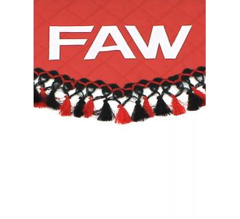 Ламбрекен и уголки FAW из экокожи Красный-foto2