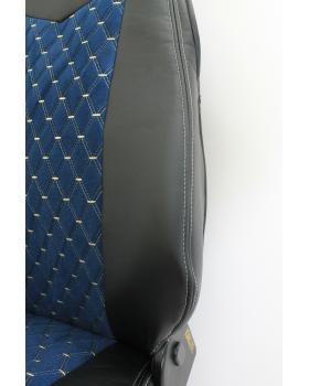 Чехлы RENAULT PREMIUM Черный/Синий-foto3