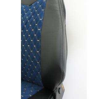 Чехлы RENAULT PREMIUM Черный/Синий-foto3