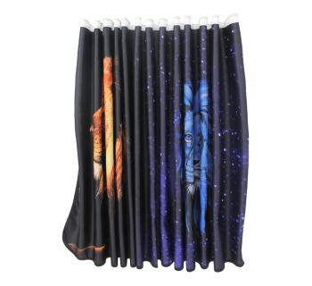 Шторы лобового окна для грузовых автомобилей принт Львы Блэкаут (90х220см) -foto2