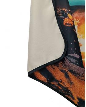 Шторы ночные с принтом "Костер на берегу" (90х220см)-foto4