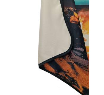 Шторы ночные с принтом "Костер на берегу" (90х220см)-foto4