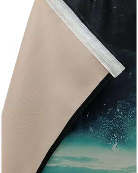 Шторы ночные с принтом "Костер на берегу" (90х220см)-foto3