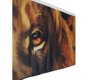 Шторы лобового окна блэкаут с принтом "Лев" (90х220см) -foto2