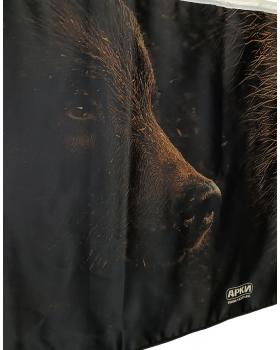 Шторы лобового окна блэкаут с принтом "Медведь" (90х220см) -foto2