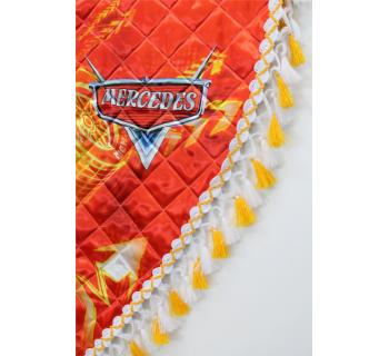 Ламбрекен и уголки с принтом MERCEDES Красный-foto3