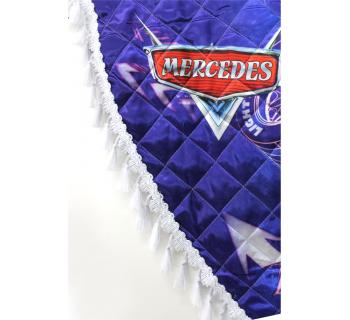 Ламбрекен и уголки с принтом MERCEDES Синий-foto3