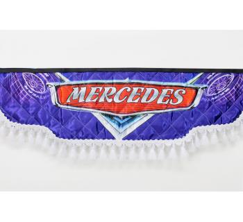 Ламбрекен и уголки с принтом MERCEDES Синий-foto2