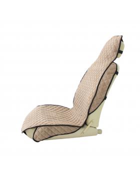 Накидка автомобильная с узкой спинкой Бежевый Вельвет-foto2