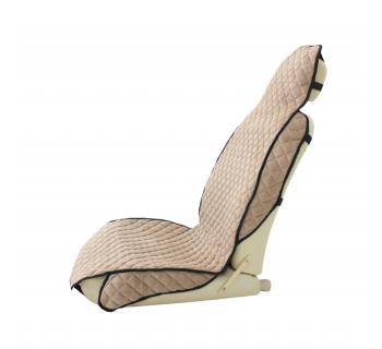 Накидка автомобильная с узкой спинкой Бежевый Вельвет-foto2